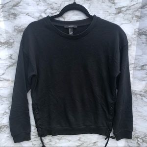 🌻Lace up sweatshirt